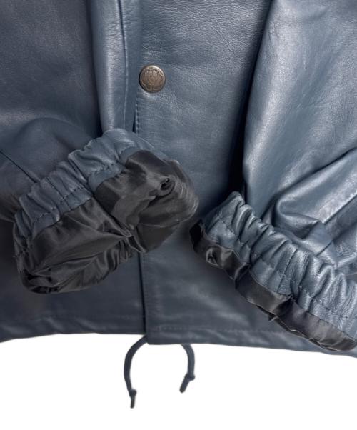 INDIAN（インディアン）INDIAN (インディアン) レザーコーチジャケット ネイビー サイズ:Lの古着・服飾アイテム