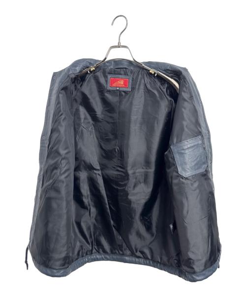 INDIAN（インディアン）INDIAN (インディアン) レザーコーチジャケット ネイビー サイズ:Lの古着・服飾アイテム