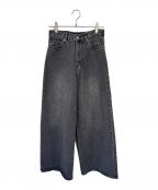 SLOBE IENAスローブ イエナ）の古着「ワイドデニムパンツ」｜ブラック