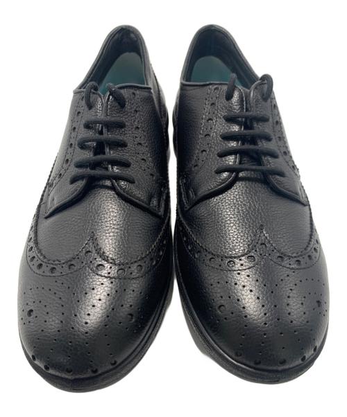 achilles（アキレス）achilles (アキレス) レザーシューズ ブラック サイズ:26cmの古着・服飾アイテム