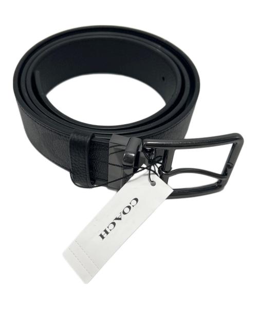 COACH（コーチ）COACH (コーチ) ベルト ブラック×グレーの古着・服飾アイテム