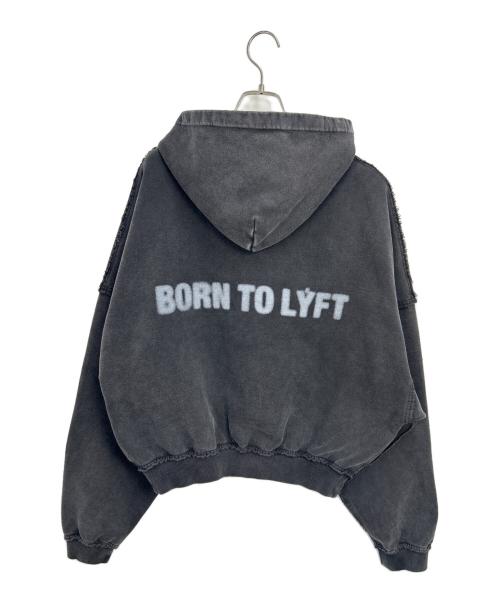 Lyft（リフト）Lyft (リフト) ジップパーカー ブラック サイズ:Sの古着・服飾アイテム