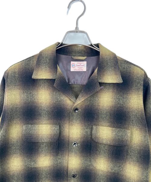 PENNEYS TOWN CRAFT（ペニーズ タウンクラフト）PENNEYS TOWN CRAFT (ペニーズ タウンクラフト) 長袖シャツ イエロー・グリーン系 サイズ:Lの古着・服飾アイテム