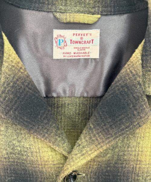 PENNEYS TOWN CRAFT（ペニーズ タウンクラフト）PENNEYS TOWN CRAFT (ペニーズ タウンクラフト) 長袖シャツ イエロー・グリーン系 サイズ:Lの古着・服飾アイテム