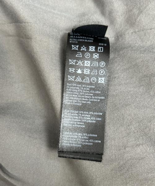 ALL SAINTS（オールセインツ）ALL SAINTS (オールセインツ) ダブルブレストジャケット グレー サイズ:Sの古着・服飾アイテム