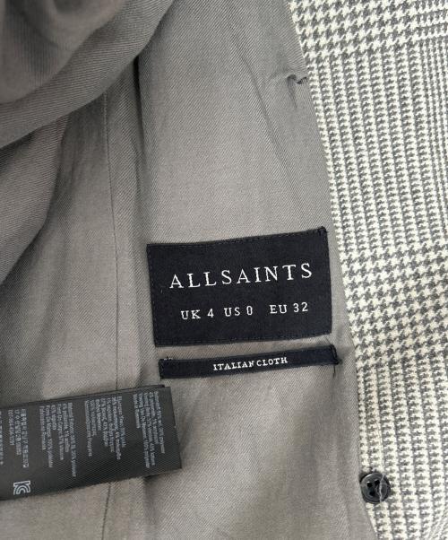 ALL SAINTS（オールセインツ）ALL SAINTS (オールセインツ) ダブルブレストジャケット グレー サイズ:Sの古着・服飾アイテム