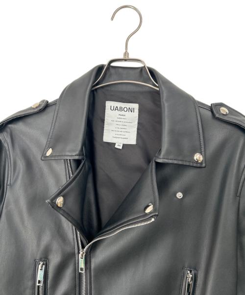 uaboni（ユアボニ）uaboni (ユアボニ) ライダースジャケット ブラック サイズ:46の古着・服飾アイテム