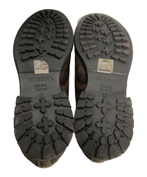 DIESEL（ディーゼル）DIESEL (ディーゼル) ブーツ ブラウン サイズ:25.5cmの古着・服飾アイテム