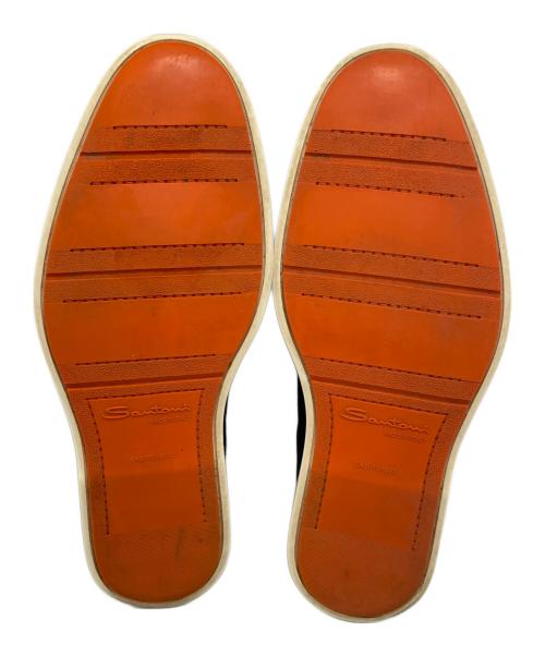 Santoni（サントーニ）Santoni (サントーニ) アーモンドトゥ スエードローファー ネイビー サイズ:US7の古着・服飾アイテム