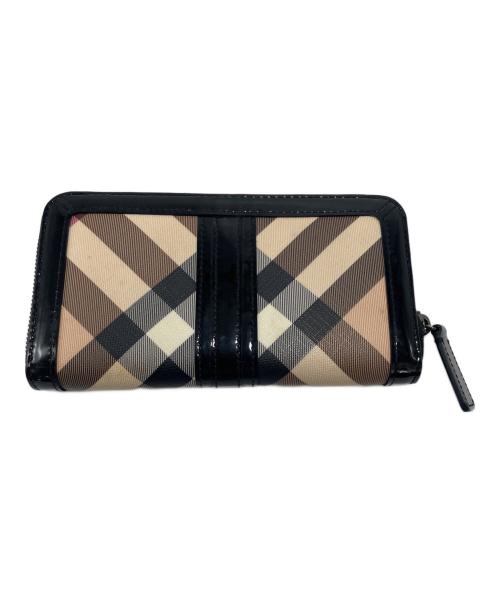 BURBERRY（バーバリー）BURBERRY (バーバリー) 長財布 ベージュ×ブラックの古着・服飾アイテム