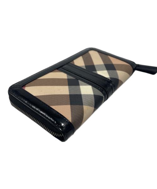 BURBERRY（バーバリー）BURBERRY (バーバリー) 長財布 ベージュ×ブラックの古着・服飾アイテム