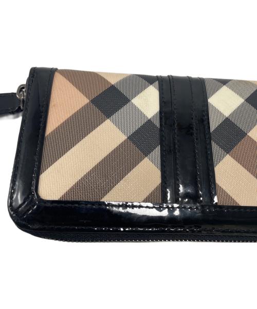 BURBERRY（バーバリー）BURBERRY (バーバリー) 長財布 ベージュ×ブラックの古着・服飾アイテム