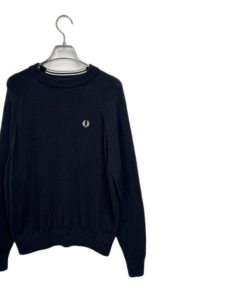 FRED PERRY（フレッドペリー）FRED PERRY (フレッドペリー) 薄手ニット ネイビー サイズ:38の古着・服飾アイテム