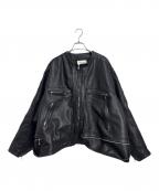 beautiful peopleビューティフルピープル）の古着「2WAYライダースジャケット」｜ブラック