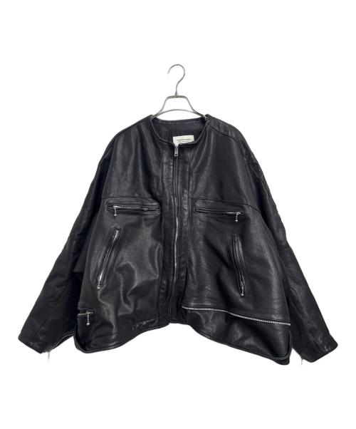 beautiful people（ビューティフルピープル）beautiful people (ビューティフルピープル) 2WAYライダースジャケット ブラック サイズ:42の古着・服飾アイテム