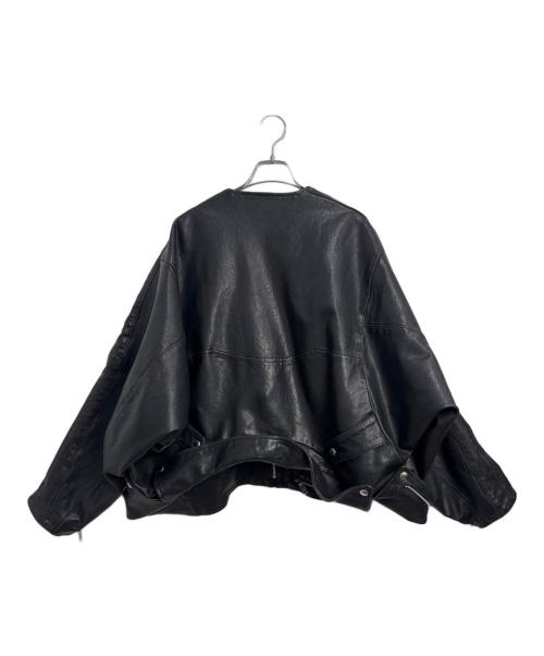 beautiful people（ビューティフルピープル）beautiful people (ビューティフルピープル) 2WAYライダースジャケット ブラック サイズ:42の古着・服飾アイテム