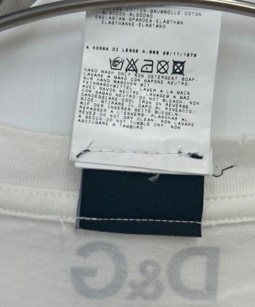 DOLCE & GABBANA（ドルチェ＆ガッバーナ）DOLCE & GABBANA (ドルチェ＆ガッバーナ) 半袖カットソー ホワイト サイズ:XXLの古着・服飾アイテム