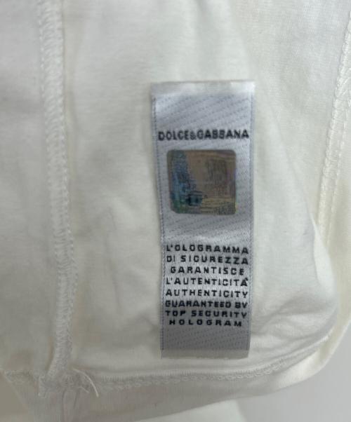 DOLCE & GABBANA（ドルチェ＆ガッバーナ）DOLCE & GABBANA (ドルチェ＆ガッバーナ) 半袖カットソー ホワイト サイズ:XXLの古着・服飾アイテム