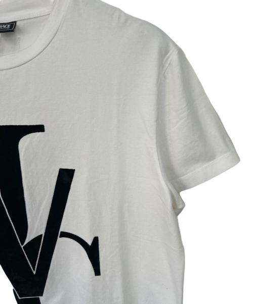 VERSACE JEANS COUTURE（ヴェルサーチ ジーンズクチュール）VERSACE JEANS COUTURE (ヴェルサーチ ジーンズクチュール) 半袖カットソー ホワイト サイズ:XLの古着・服飾アイテム