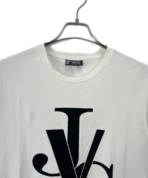 VERSACE JEANS COUTURE（ヴェルサーチ ジーンズクチュール）VERSACE JEANS COUTURE (ヴェルサーチ ジーンズクチュール) 半袖カットソー ホワイト サイズ:XLの古着・服飾アイテム