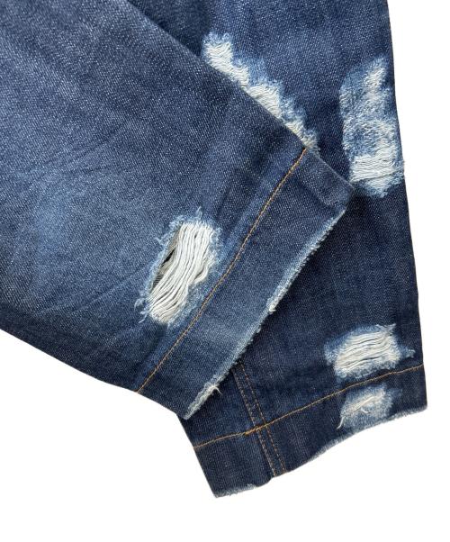 DOLCE & GABBANA（ドルチェ＆ガッバーナ）DOLCE & GABBANA (ドルチェ＆ガッバーナ) アンダーウェアレイヤードデニムパンツ インディゴ サイズ:50の古着・服飾アイテム