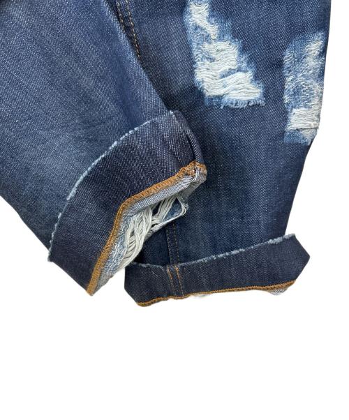 DOLCE & GABBANA（ドルチェ＆ガッバーナ）DOLCE & GABBANA (ドルチェ＆ガッバーナ) アンダーウェアレイヤードデニムパンツ インディゴ サイズ:50の古着・服飾アイテム