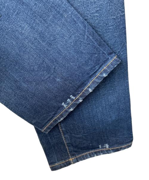 DSQUARED2（ディースクエアード）DSQUARED2 (ディースクエアード) ペンキダメージ加工デニムパンツ インディゴ サイズ:52の古着・服飾アイテム