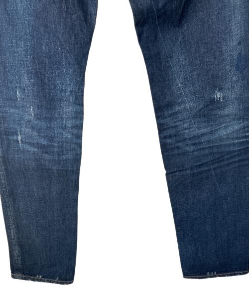 DSQUARED2（ディースクエアード）DSQUARED2 (ディースクエアード) ペンキダメージ加工デニムパンツ インディゴ サイズ:52の古着・服飾アイテム