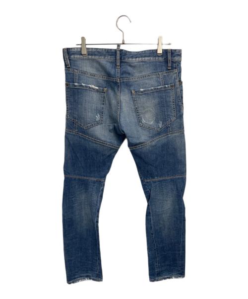 DSQUARED2（ディースクエアード）DSQUARED2 (ディースクエアード) ダメージ加工デニムパンツ インディゴ サイズ:48の古着・服飾アイテム