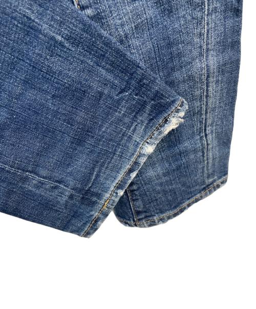 DSQUARED2（ディースクエアード）DSQUARED2 (ディースクエアード) ダメージ加工デニムパンツ インディゴ サイズ:48の古着・服飾アイテム