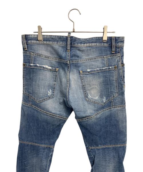 DSQUARED2（ディースクエアード）DSQUARED2 (ディースクエアード) ダメージ加工デニムパンツ インディゴ サイズ:48の古着・服飾アイテム