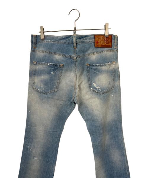 DSQUARED2（ディースクエアード）DSQUARED2 (ディースクエアード) ダメージ加工デニムパンツ インディゴ サイズ:48の古着・服飾アイテム
