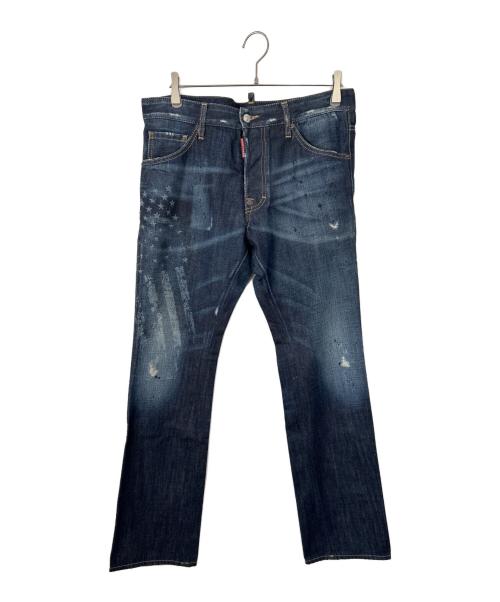 DSQUARED2（ディースクエアード）DSQUARED2 (ディースクエアード) デニムパンツ インディゴ サイズ:48の古着・服飾アイテム