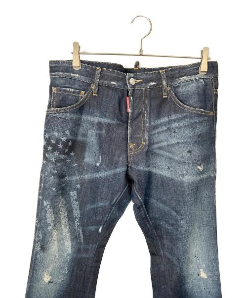 DSQUARED2（ディースクエアード）DSQUARED2 (ディースクエアード) デニムパンツ インディゴ サイズ:48の古着・服飾アイテム