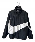 NIKEナイキ）の古着「HBR STMT WOVEN JACKET」｜ブラック×ホワイト