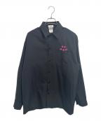 CLUB SAKENOMITAI×CalTopクラブサケノミタイ×キャルトップ）の古着「長袖シャツ」｜ブラック