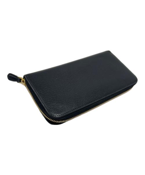 PRADA（プラダ）PRADA (プラダ) ラウンドファスナー財布 ブラックの古着・服飾アイテム