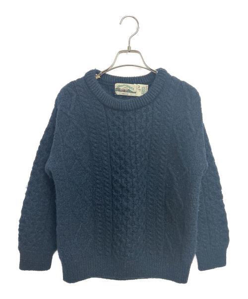 arancrafts（アランクラフト）arancrafts (アランクラフト) 厚手ニット ブルー サイズ:Mの古着・服飾アイテム