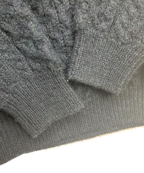 arancrafts（アランクラフト）arancrafts (アランクラフト) 厚手ニット ブルー サイズ:Mの古着・服飾アイテム