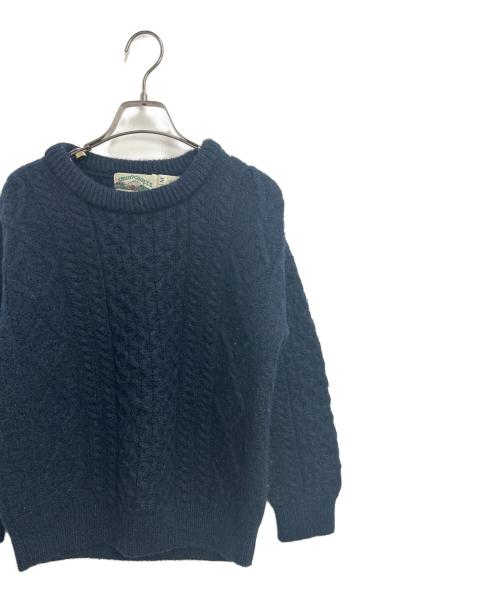 arancrafts（アランクラフト）arancrafts (アランクラフト) 厚手ニット ブルー サイズ:Mの古着・服飾アイテム