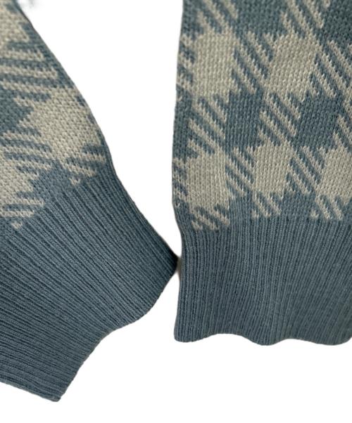 PUBLUX（パブリュクス）PUBLUX (パブリュクス) MARY QUANT (マリークヮント) 厚手ニット ブルー サイズ:Fの古着・服飾アイテム