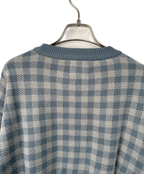 PUBLUX（パブリュクス）PUBLUX (パブリュクス) MARY QUANT (マリークヮント) 厚手ニット ブルー サイズ:Fの古着・服飾アイテム