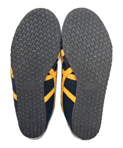 Onitsuka Tiger（オニツカタイガー）Onitsuka Tiger (オニツカタイガー) MEXICO 66 SLIP-ON　ローカットスニーカー ブラック×イエロー サイズ:27.5の古着・服飾アイテム