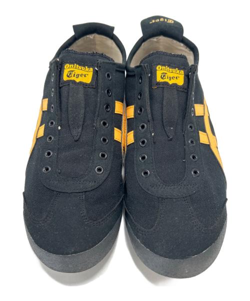 Onitsuka Tiger（オニツカタイガー）Onitsuka Tiger (オニツカタイガー) MEXICO 66 SLIP-ON　ローカットスニーカー ブラック×イエロー サイズ:27.5の古着・服飾アイテム