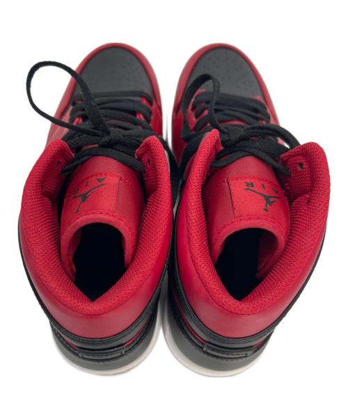 NIKE（ナイキ）NIKE (ナイキ) AIR JORDAN　ハイカットスニーカー ブラック×レッド サイズ:27の古着・服飾アイテム