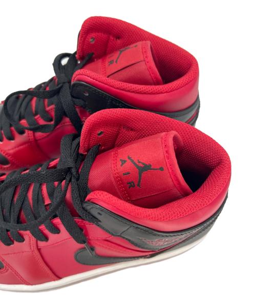NIKE（ナイキ）NIKE (ナイキ) AIR JORDAN　ハイカットスニーカー ブラック×レッド サイズ:27の古着・服飾アイテム