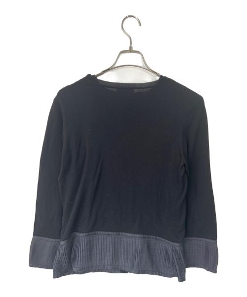 BURBERRY LONDON（バーバリーロンドン）BURBERRY LONDON (バーバリーロンドン) 薄手カーディガン ブラック サイズ:2の古着・服飾アイテム