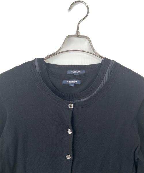 BURBERRY LONDON（バーバリーロンドン）BURBERRY LONDON (バーバリーロンドン) 薄手カーディガン ブラック サイズ:2の古着・服飾アイテム