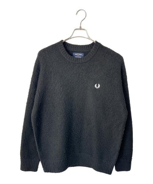 FRED PERRY（フレッドペリー）FRED PERRY (フレッドペリー) BEAMS (ビームス) 厚手ニット ブラック サイズ:Mの古着・服飾アイテム