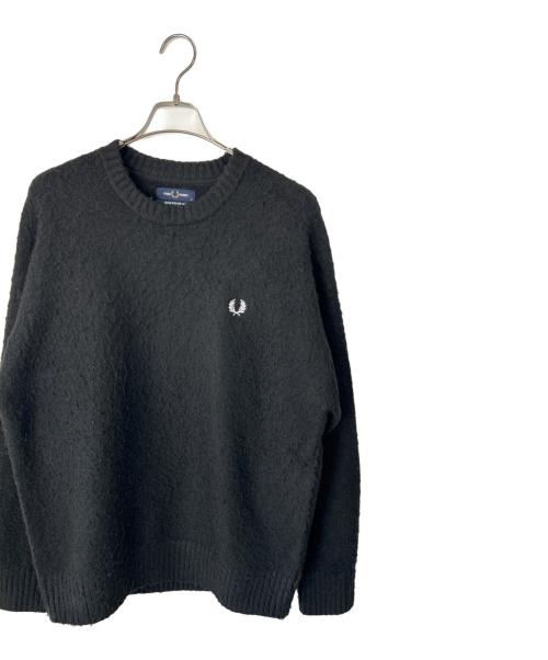 FRED PERRY（フレッドペリー）FRED PERRY (フレッドペリー) BEAMS (ビームス) 厚手ニット ブラック サイズ:Mの古着・服飾アイテム
